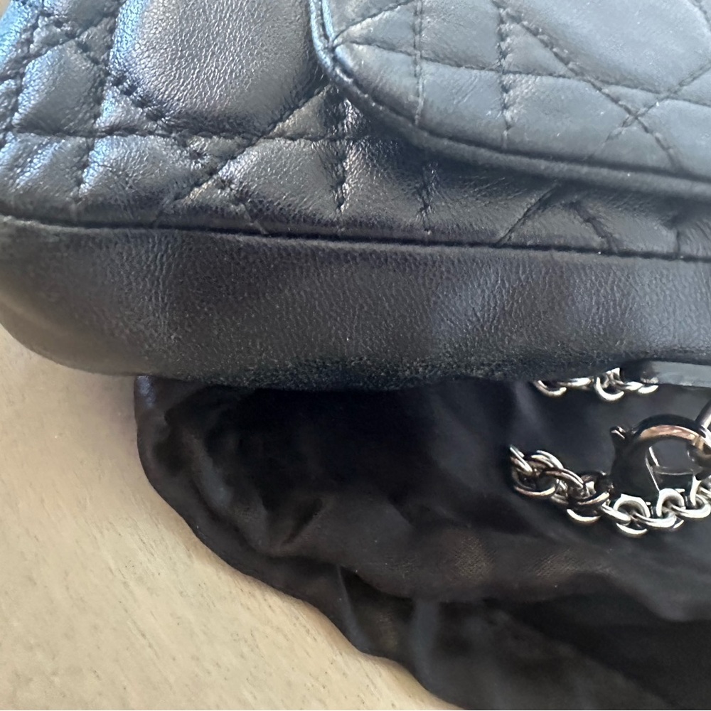 Dior Black Quilted Shoulder Bag with Chain Strap - Picture 3 of 5